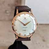 1954 OMEGA Jumbo Wristwatch 37mm 18K Rose Gold Vintage “Ressort Incassable” Watch