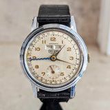 1950s HEUER Bumper Automatic Triple Calendar Wristwatch Ref. 1806 17 Jewels Vintage Watch