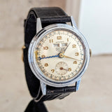 1950s HEUER Bumper Automatic Triple Calendar Wristwatch Ref. 1806 17 Jewels Vintage Watch