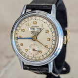 1950s HEUER Bumper Automatic Triple Calendar Wristwatch Ref. 1806 17 Jewels Vintage Watch