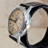 1950s HEUER Bumper Automatic Triple Calendar Wristwatch Ref. 1806 17 Jewels Vintage Watch