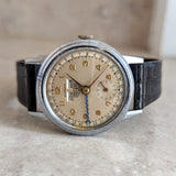 1950s HEUER Bumper Automatic Triple Calendar Wristwatch Ref. 1806 17 Jewels Vintage Watch