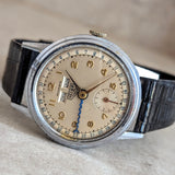 1950s HEUER Bumper Automatic Triple Calendar Wristwatch Ref. 1806 17 Jewels Vintage Watch