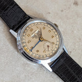 1950s HEUER Bumper Automatic Triple Calendar Wristwatch Ref. 1806 17 Jewels Vintage Watch