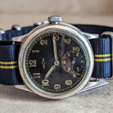 1940s RECTA Military DH Wristwatch Vintage German Army WWII Watch