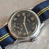 1940s RECTA Military DH Wristwatch Vintage German Army WWII Watch