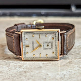 1940s MOVADO Wristwatch 14K Rose Gold 17 Jewels Cal. 375 Vintage Watch Swiss
