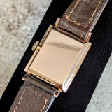 1940s MOVADO Wristwatch 14K Rose Gold 17 Jewels Cal. 375 Vintage Watch Swiss