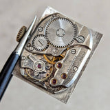 1940s MOVADO Wristwatch 14K Rose Gold 17 Jewels Cal. 375 Vintage Watch Swiss