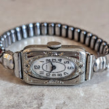 1933 ELGIN Art Deco Ladies Watch 15 Jewels Grade 484 U.S.A. Made Wristwatch