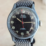 HERLIS Waterproof Military Wristwatch 17 Jewels Anti-Magnetic Swiss Made Watch