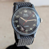 HERLIS Waterproof Military Wristwatch 17 Jewels Anti-Magnetic Swiss Made Watch