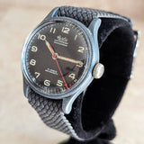 HERLIS Waterproof Military Wristwatch 17 Jewels Anti-Magnetic Swiss Made Watch