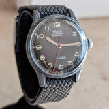 HERLIS Waterproof Military Wristwatch 17 Jewels Anti-Magnetic Swiss Made Watch