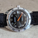 WALTHAM Self-Winding Skindiver Wristwatch Vintage Watch 17 Jewels Date Indicator