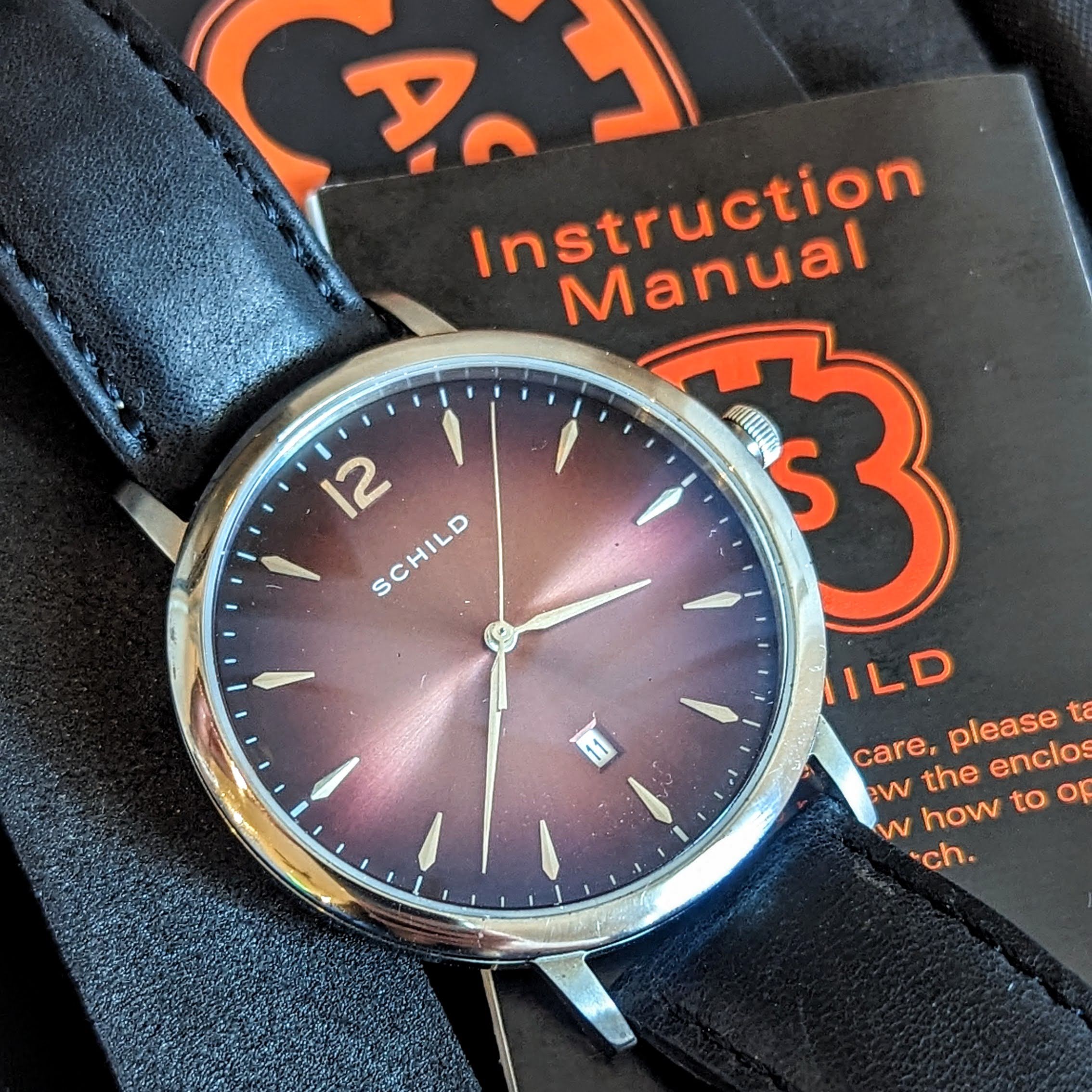 SCHILD Theodor Wristwatch SC-1000 Quartz Watch 42mm Waterproof - BOX & Papers!