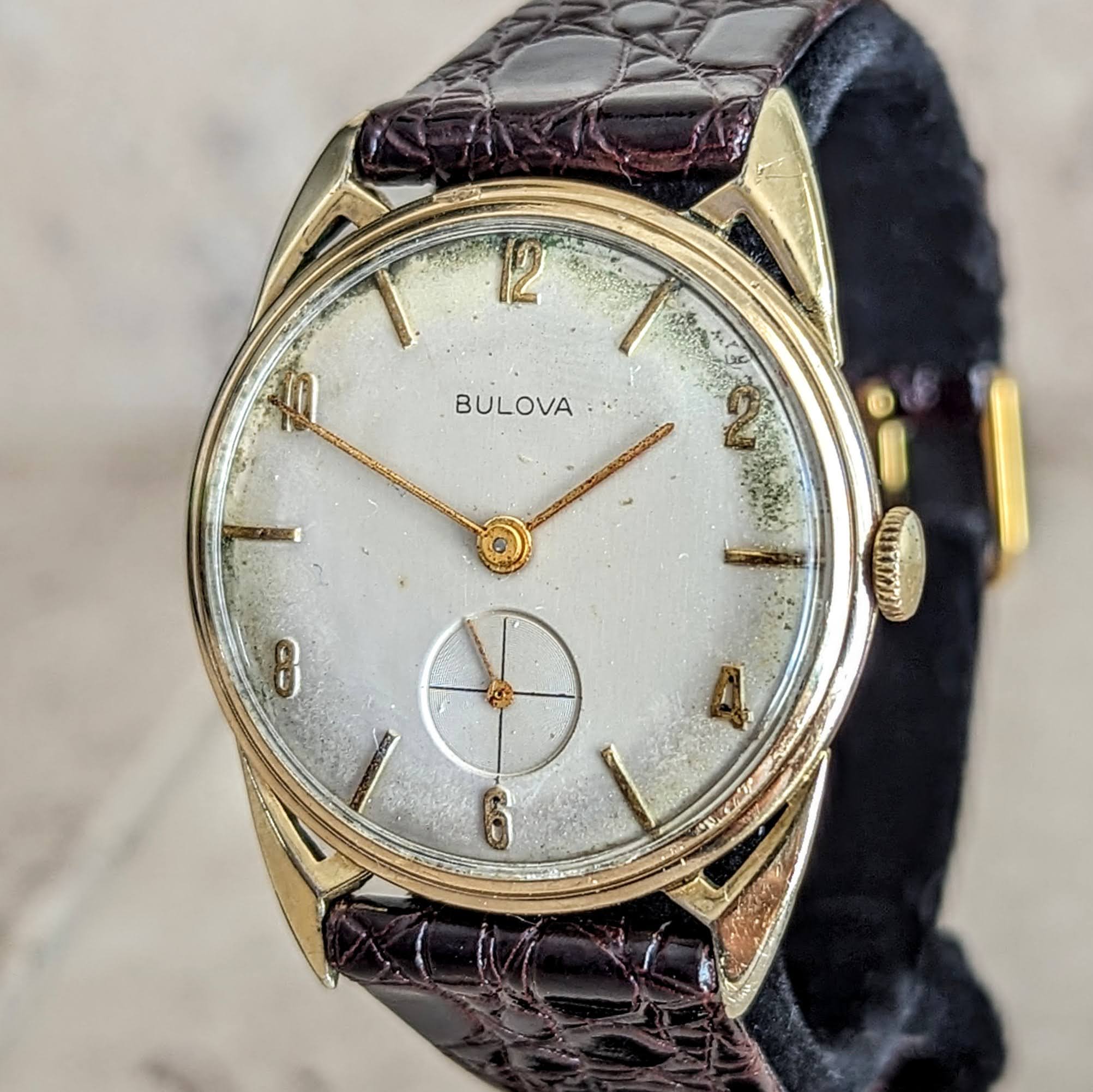 1956 BULOVA President "E" Wristwatch Cal. 10BU 17 Jewels Swiss Made Watch