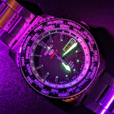 SEIKO 5 Sports Automatic Worldtimer Watch 24 Jewels Ref. 4R36-00G0 Display Back Watch