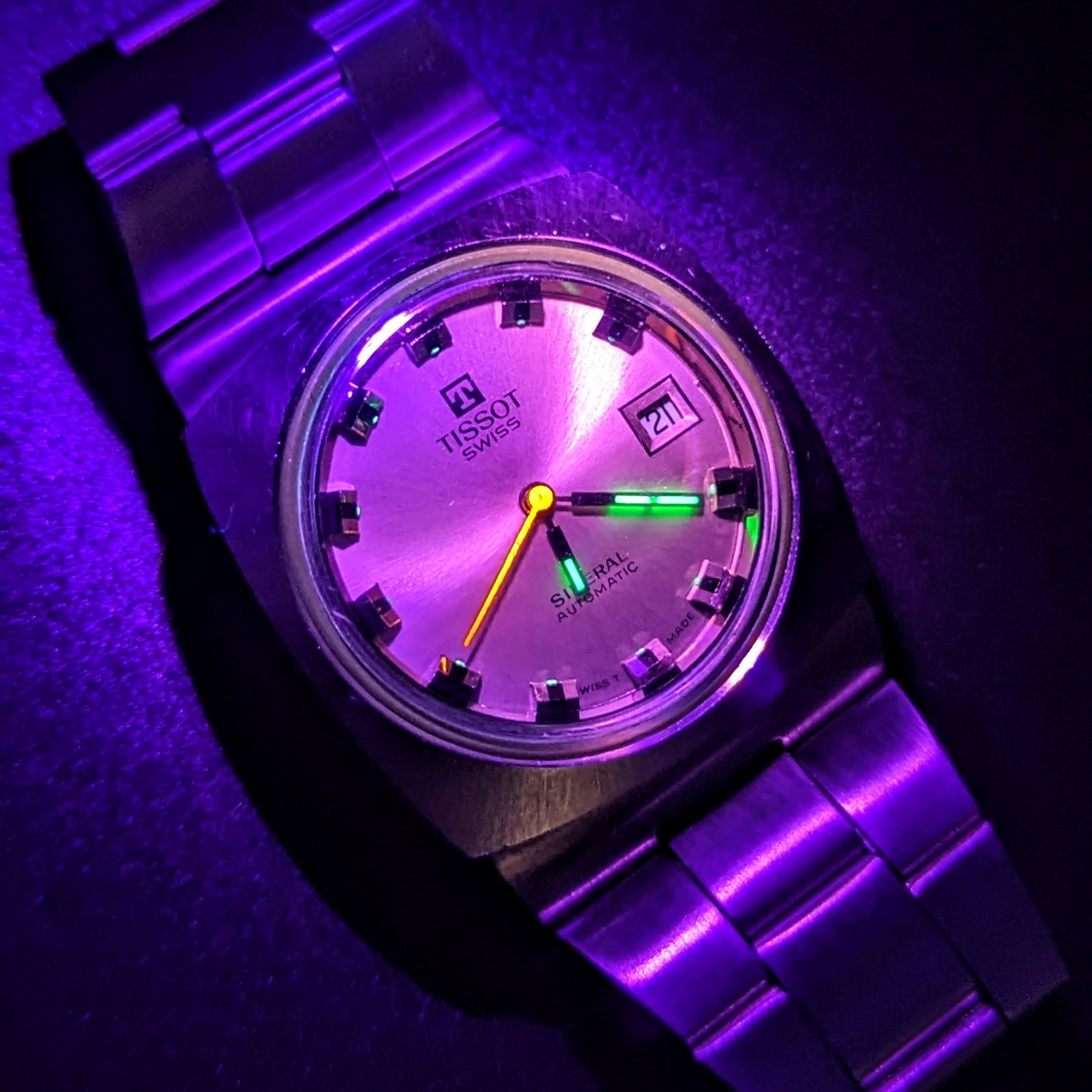 TISSOT Sideral Automatic Watch Date Indicator Vintage Wristwatch Original Bracelet