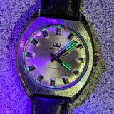 Vintage WESTCLOX Watch 17 Jewels 36mm Cushion Brushed Case
