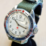 VOSTOK Komandirskie "Red Star" Diver Watch 17 Jewels Cal. 2414A Watertight 50m - Ref. 341201 U.S.S.R. Made
