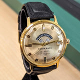 HELBROS Selfwinding Watch Date Indicator - Perfect Circle Piston Rings Wristwatch