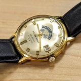 HELBROS Selfwinding Watch Date Indicator - Perfect Circle Piston Rings Wristwatch
