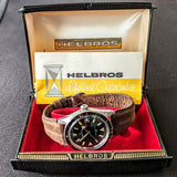 1960s HELBROS Invincible Skin Diver Automatic Wristwatch 17 Jewels Cal. PUW 1461 Germany Made