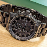 CITIZEN Nighthawk Eco-Drive Chronograph Watch Date Indicator WR 200 Wristwatch Ref. B612-S078245