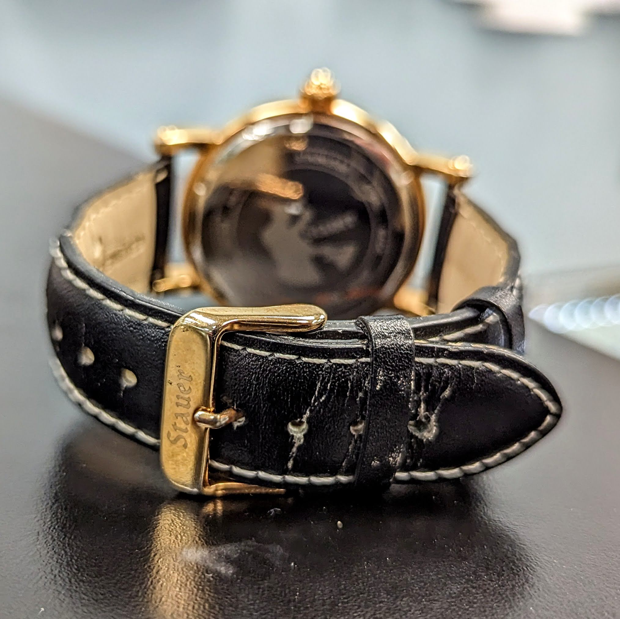 STAUER Buttonwood 42mm Quartz Watch Ref. 22671 3 ATM Waterresistant Wristwatch