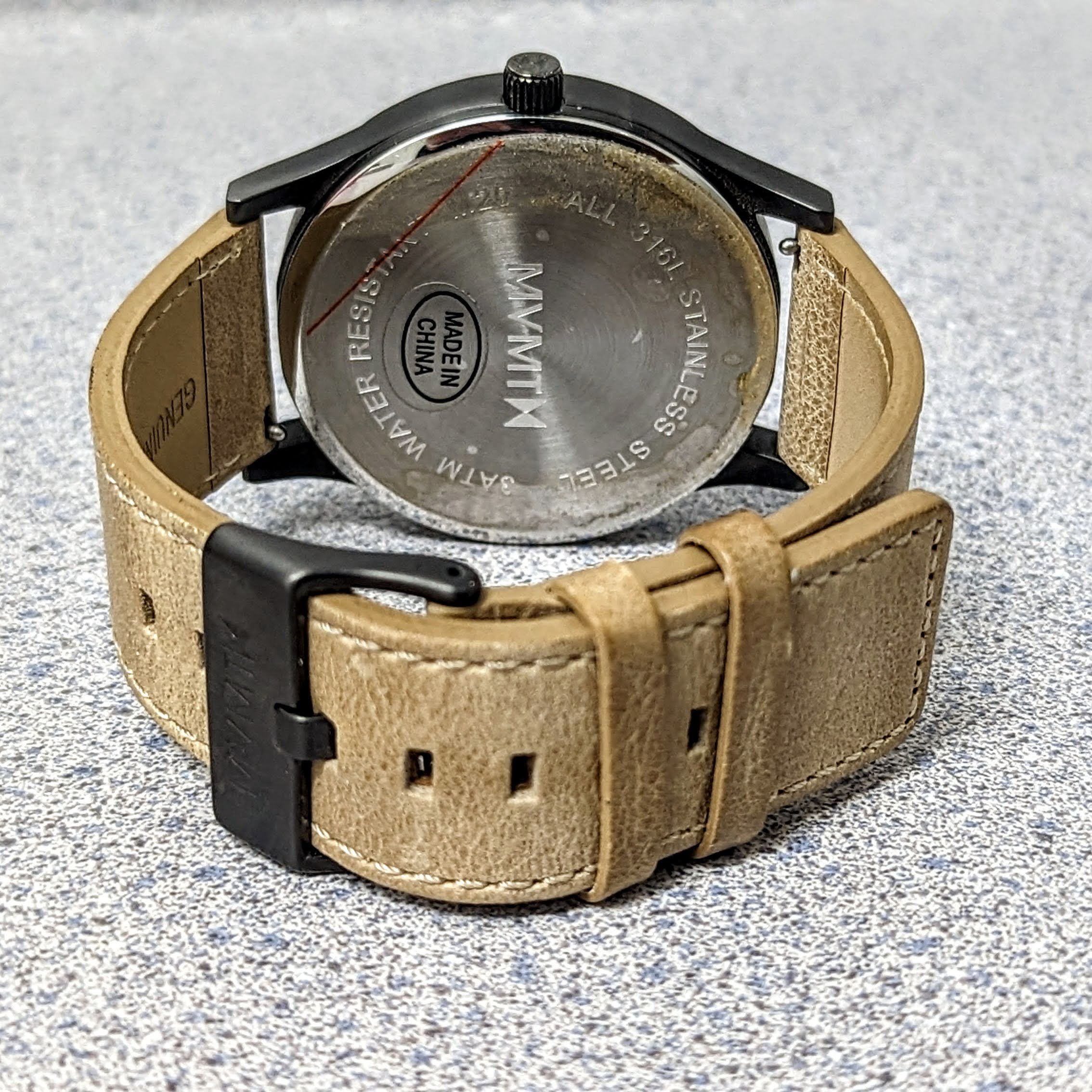 Shop MVMT Classic Sandstone Quartz Gunmetal Dial Watch SECOND HAND HOROLOGY