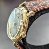 1952 OMEGA Automatic Wristwatch 14K SOLID GOLD Ref. G6525 Vintage Bumper Automatic Wristwatch