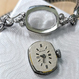 Vintage Ladies ELGIN Watch - Textured Dial & Fancy Lugs, Original Speidel Bracelet