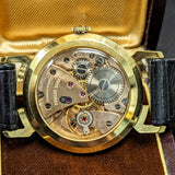 1960s ERNEST BOREL Men's Cocktail Watch Kaleidoscope Dial 32mm Swiss Wristwatch - ALL ORIGINAL!