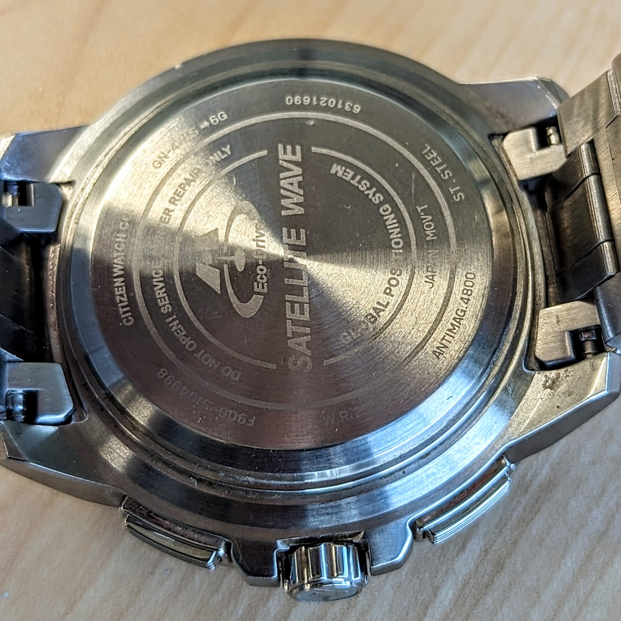 CITIZEN Promaster Navihawk GPS Satellite Wave Wristwatch Eco-Drive Chronograph Watch CC9030-51E