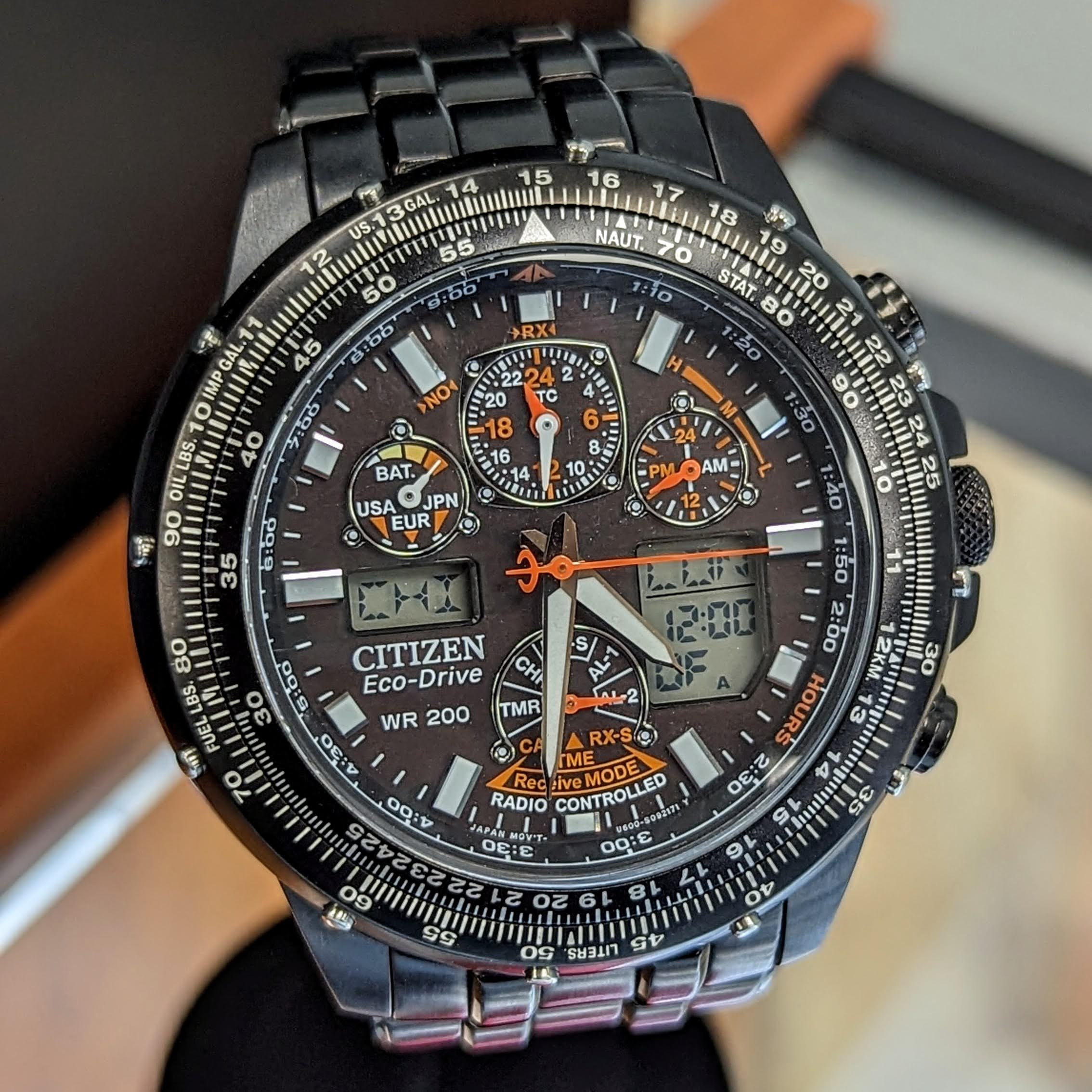 Citizen eco drive sales skyhawk black eagle manual
