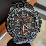 CITIZEN Promaster Skyhawk A-T Wristwatch Radio Controlled Eco-Drive “Black Eagle” JY0005-50E