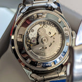 SEIKO 5 Automatic Watch Black Arabic Dial Wristwatch Ref. SNKP21J1 Box & Papers!