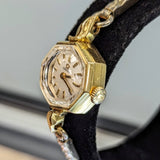 1964 OMEGA Ladies Cocktail Wristwatch 14K Yellow GOLD Cal. 484 Vintage Watch Octagonal Case and Fancy Lugs