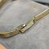 Ladies LUCIEN PICCARD Quartz Watch - ALL 14K Solid GOLD & Diamond Bezel Swiss Vintage Wristwatch