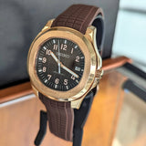 SEIKO Mod Aquanaut Automatic Wristwatch 24 Jewels Rose Gold Case & Display Back Custom Watch