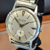 1966 BULOVA Surf King Waterproof Wristwatch 32mm Swiss Made Watch - All Stainless Steel