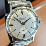 1966 BULOVA Surf King Waterproof Wristwatch 32mm Swiss Made Watch - All Stainless Steel