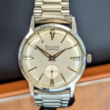 1966 BULOVA Surf King Waterproof Wristwatch 32mm Swiss Made Watch - All Stainless Steel