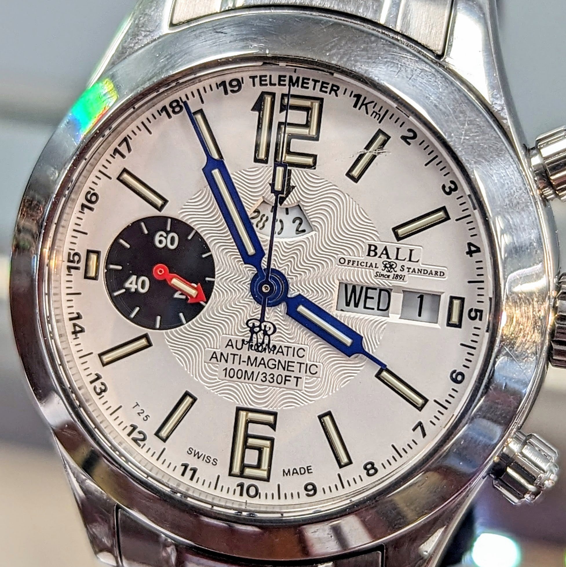 BALL Engineer Master II Telemeter Chronograph Automatic Watch Ref. CM1 ...