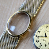 WALTHAM Incablock Ladies Wristwatch 17 Jewels FHF 69-21 Watch - Original Mesh Bracelet