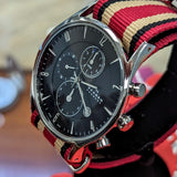 SKAGEN Denmark Chronograph Watch Black Dial Quartz Wristwatch 329XLSLB - ALL S.S.