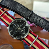 SKAGEN Denmark Chronograph Watch Black Dial Quartz Wristwatch 329XLSLB - ALL S.S.