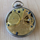 1940's WESTCLOX Scotty Pocket Watch 18s U.S.A. Made Manual Wind Timepiece