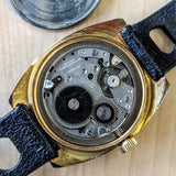 NOS Vintage Erotic Mechanical Watch "TIME TO F--K" Cushion Case Wristwatch